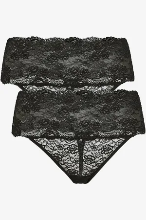 Zizzi Stringtrusser lAzalea Lace Thong 2-pak