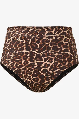 Zizzi Bikiniunderdele caSelma HW Swim Brief Aop