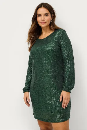 Zizzi Kjole mElsa L/S Short Dress