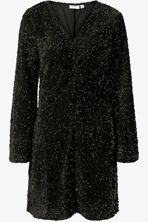 VILA Pailletkjole viBarina Wide Sleeve Glitter Dress