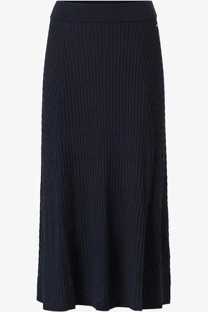 Tommy Hilfiger Nederdel Micro Cable Flared Skirt
