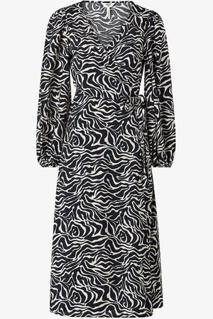 Object Slå-om kjole objLeonora L/S Wrap Midi Dress