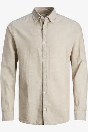 JACK & JONES Skjorte jjeLinen Blend Shirt LS SN Jnr