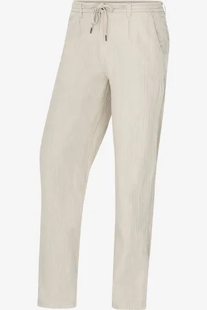 Lindbergh Bukser Linen Blend Herringbone Pants