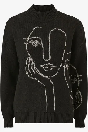ONLY Trøje onlViso LS Jaquard High Neck Knt