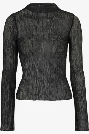 Gina Tricot Top Plisse Flae Sleeve Top