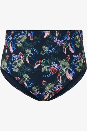 Zizzi Bikiniunderdele caSelma HW Swim Brief Aop