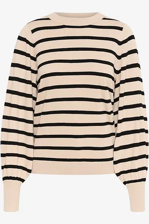 Kaffe Trøje kaMala Stripe Knit Pullover