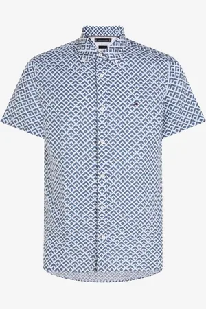 Tommy Hilfiger Skjorte W-Co/Li Geo Prt SF Shirt S/S