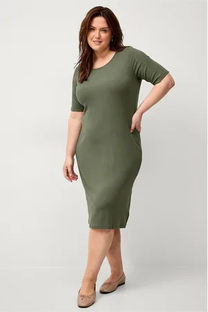 Zizzi Kjole vCarly S/S Blk Dress
