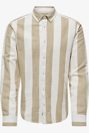 Only & Sons Skjorte onsArlo Slim LS Stripe Hrb Linen SH