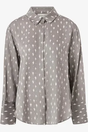 By Malina Skjorte Emily Printed Satin Shirt