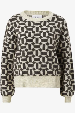 ONLY Trøje onlGeo Life L/S Pullover Knt