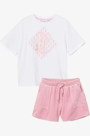 Juicy Couture Sæt Diamond SS Tee And Velour Short Set