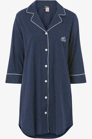 Ralph Lauren Natskjorte LRL Heritage 3/4 Sl Classic Notch PJ Set