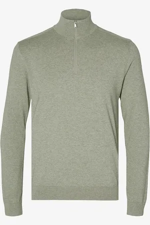 SELECTED Rullekravetrøje slhBerg Half Zip Cardigan
