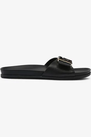 Tommy Hilfiger Sandaler TH Hardware Leather Flat Sandal