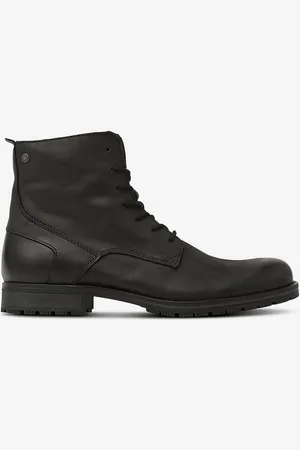 JACK & JONES Støvle jwfOrca Leather Anthracite