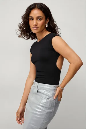 Gina Tricot Top Soft Touch Open Back Top