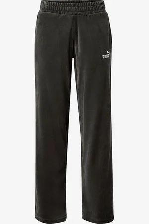 PUMA Velourbukser Ess Elevated Velour Straight Pants