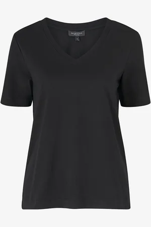 SELECTED Top slfStandard SS V-neck Tee