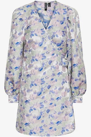Pieces® Slå-om kjole pcTilly LS Wrap Dress