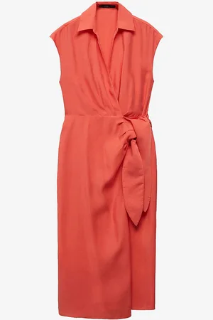 MANGO Slå-om kjole Dress Anna