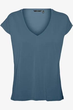 VERO MODA Top vmFilli SS V-neck Tee GA Curve