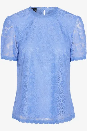 Pieces® Blondetop pcOlline SS Lace Top Noos BC