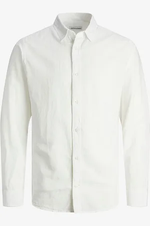 JACK & JONES Skjorte jjeLinen Blend Shirt LS SN Jnr