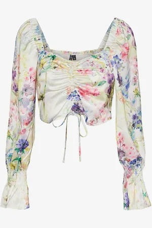 Pieces® Bluse pcMari LS Tie Top D2d