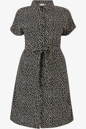 ONLY Skjortekjole carDiega SS Blk Shirt Dress Wvn