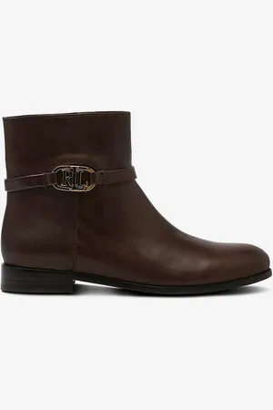 Ralph Lauren Boots Burnished Calf-Briela-Bo-Bte