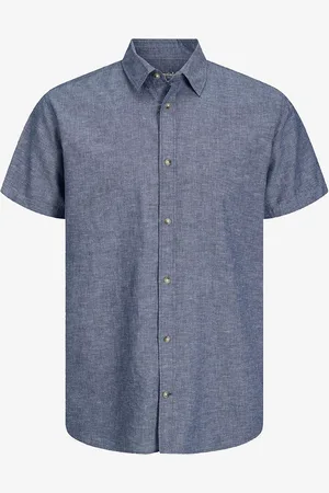 JACK & JONES Skjorte jjeSummer Linen Blend Shirt SS SN