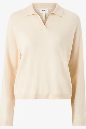 Object Trøje objThess L/S V-neck Knit Polo