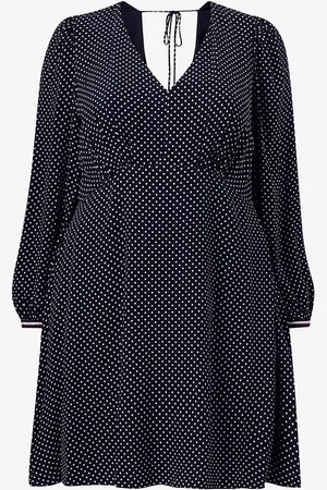 Tommy Hilfiger Kjole Polkadot Short V-neck Drs LS