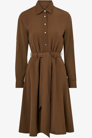 Ralph Lauren Skjortekjole Triple Georgette LS Shirtdress