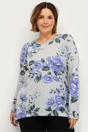 Zizzi Top vLucca L/S Aop Blouse