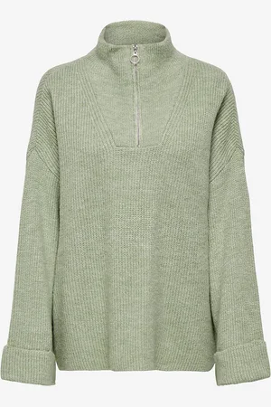 ONLY Trøje onlMette LS Highneck Zip EX Knt