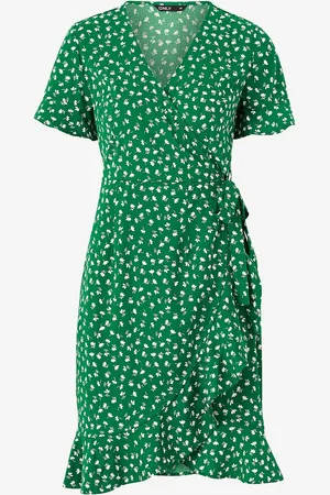 ONLY Slå om-kjole onlOlivia S/S Wrap Dress Wvn