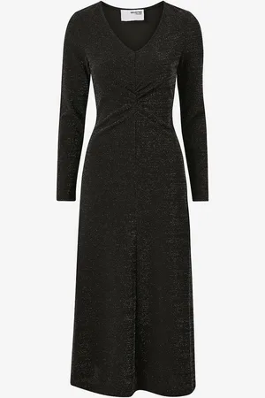 SELECTED Maxi kjole slfRue LS Midi Glitter Dress