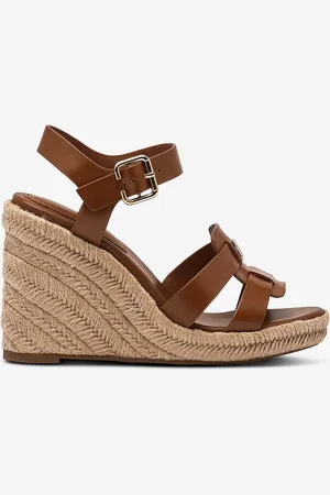 Tommy Hilfiger Sandaler med hæl Espadrille High Wedge Leather