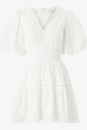 By Malina Kjole Elvira V-neck Mini Dress