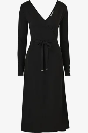 Tommy Hilfiger Slå-om kjole Wrap Midi Dress LS