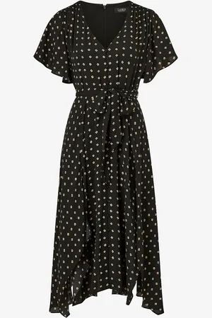 Ralph Lauren Kjole Drapey Poly Ggt 122 Dress