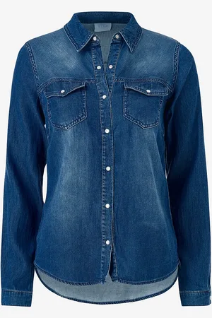 VILA Skjorte viBista Denim Shirt
