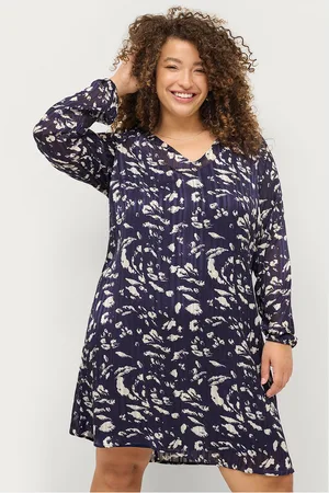 Zizzi Kjole MLUCY, L/S, ABK DRESS