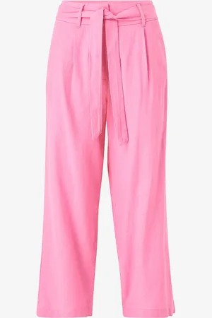 ONLY Bukser onlCaro HW Linen Blend Belt Culotte