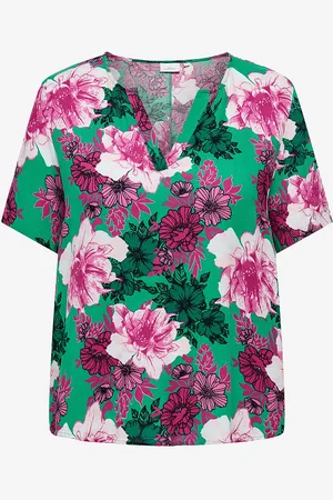 ONLY Bluse carClea Life S/S V-neck Top Aop