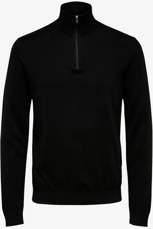 SELECTED Rullekravetrøje slhBerg Half Zip Cardigan